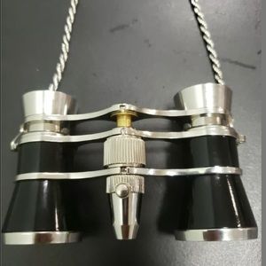 Meade Theatre Glass Binoculars Long Silver Chain